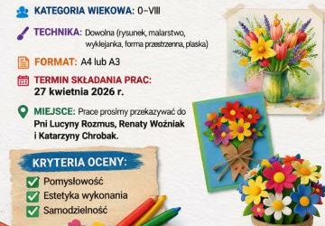Konkurs Plastyczny: „Kwiaty dla Patrona” 